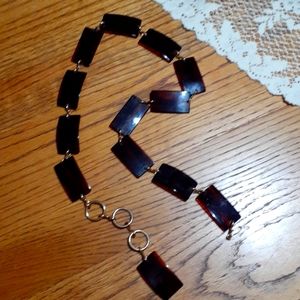 Tortoise shell womens belt